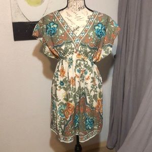 Adorable little floral print dress by Rosebud